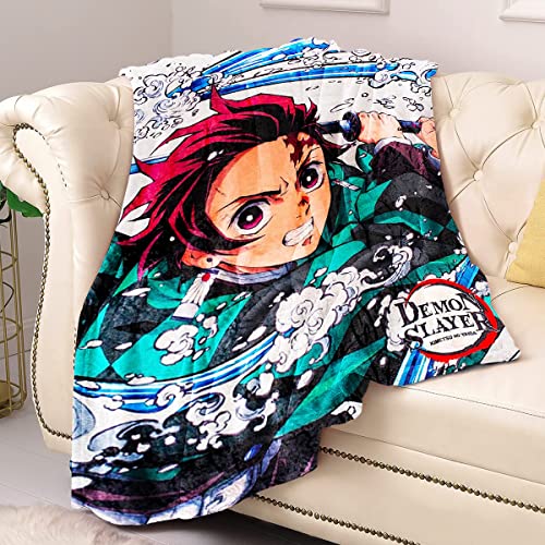 Just Funky DEMON-BL-SMND Slayer Tanjiro Fleece Throw Blanket thumb #1