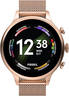Fossil Femme montre connectée GEN 6 avec haut-parleur, fréquence cardiaque, NFC et alertes pour smartphones