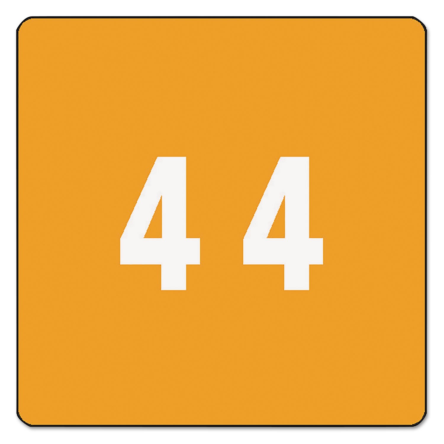 Smead DCC renk Coded Numeric etiket Turuncu – Number 4 250STUECK – kendinden yapışkan etiket (38,1 mm, 38,1 mm, 250 adet (S))