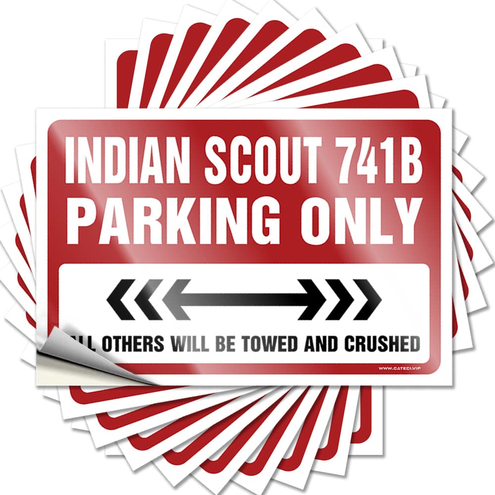Funny Sticker Crazy, Gamer Window Indian Scout 741b Parking Only | Emo(12X18CM)