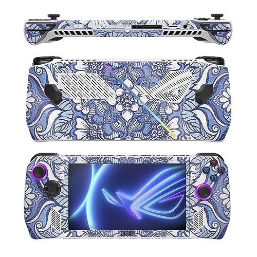 Image of MightySkins Glossy Glitter Skin Compatible with Asus ROG Ally - Flower Mandala | Protective, Durable High-Gloss Glitter Finish | Easy to Apply