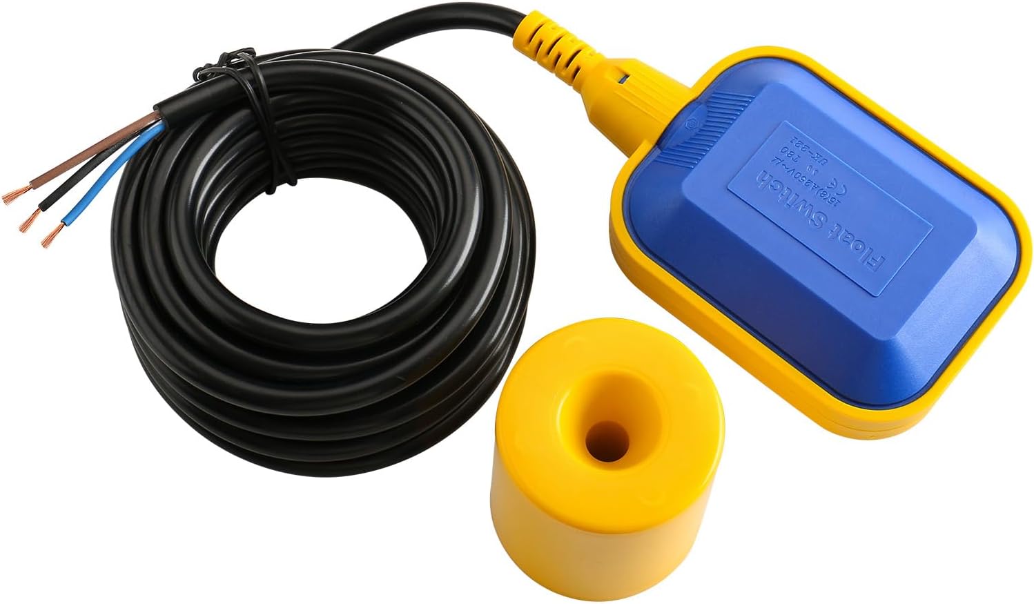 Baomain 10M 32ft Cable Float Switch Water Level Controller for Tank Pump