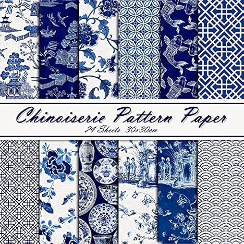 Whaline 12 Design Chinoiserie Pattern Paper Collection Cover