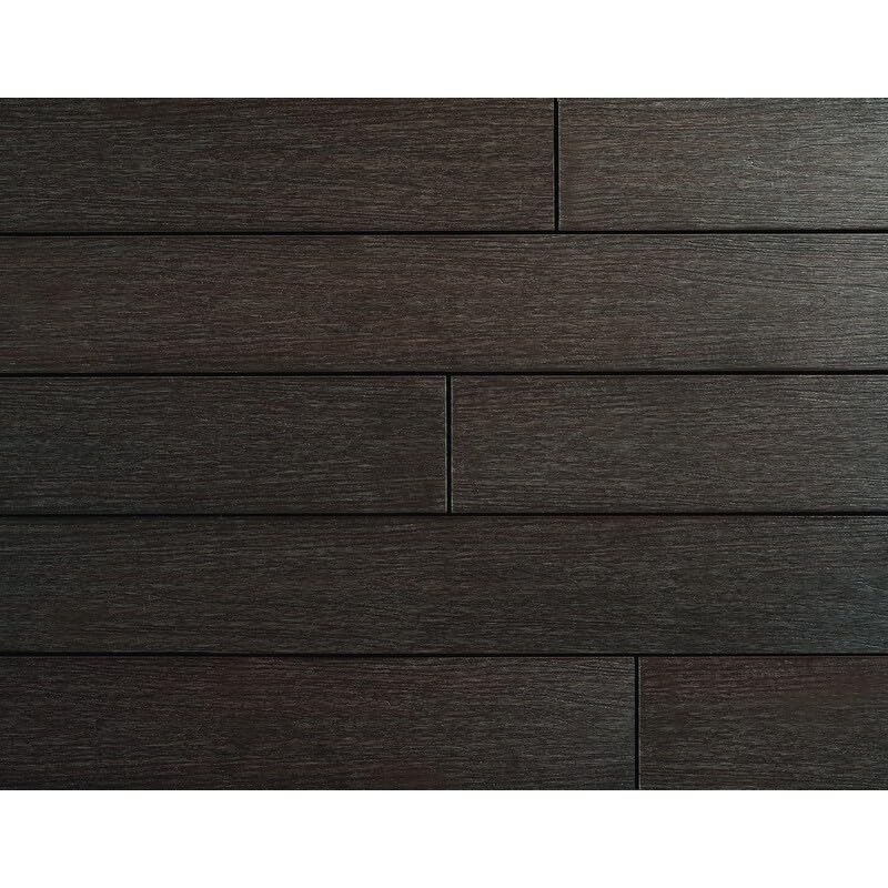 Lame de terrasse en composite alvéolaire coextrudé biface Supra Ambre/Chêne foncé, ep.23 mm, l.14,5 cm, L.360 cm