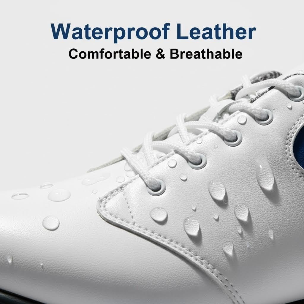 Chaussures de Golf Imperméables Anti-dérapantes avec des Crampons pour Les Hommes