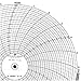 Partlow 10" Circular Chart Recorder Paper, 0 to 600, 24 Hours, 100/Box