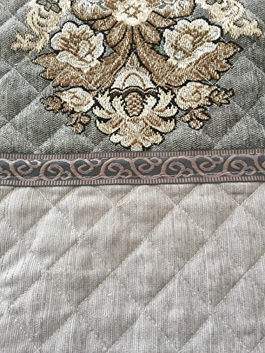 Octorose Ofit Chenille Quilted Sectional Sofa Throw Pads Furniture Protector Sold By Piece Rather Than Set (Grey, 35X82) #TOP2