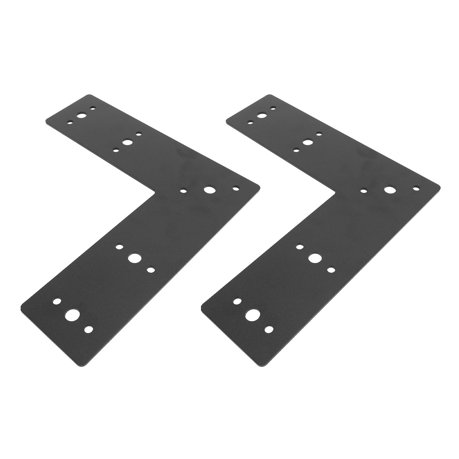 Placa de acero EMUKOEP en L para unir madera de forma segura (paquete de 2)