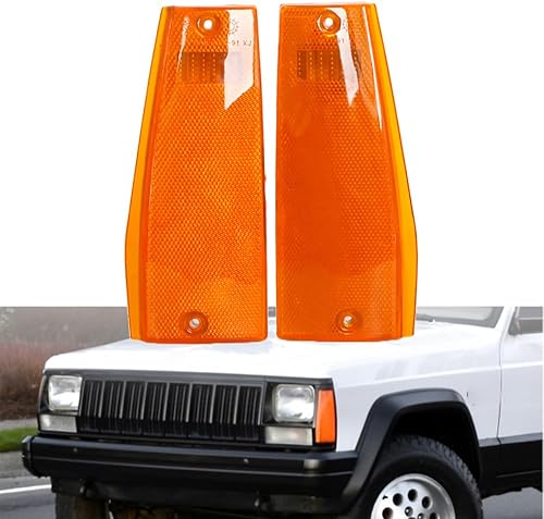 Miniatura 2 de Para Jeep Cherokee Wagoneer Comanche Pickup Truck 1984-1996 Luz de estacionamiento de esquina delantera izquierda derecha