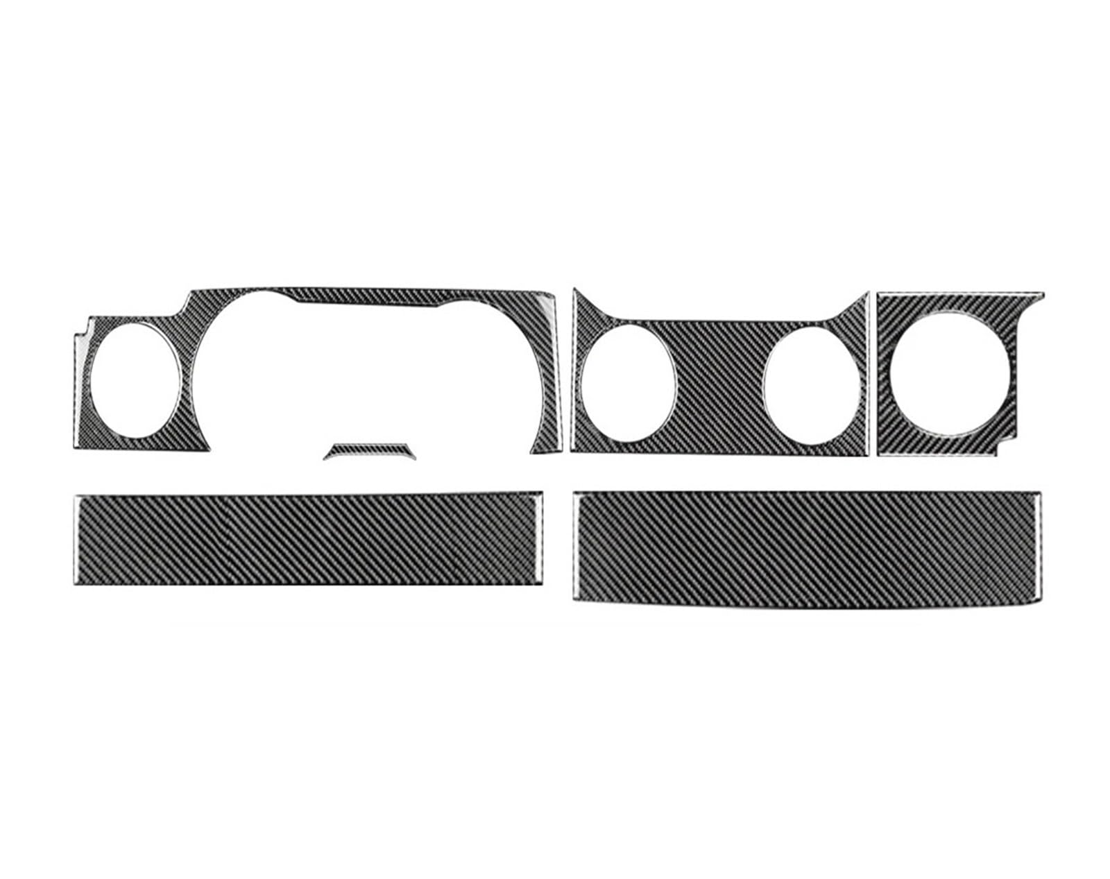 Car Interior Moulding Trim for Mustang 2005-2009 Accessories Interior Trim Car Gear Shift Panel Cover Real Soft Carbon Fiber Sticker Interior Accessories(Dashboard Panel)