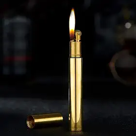 Isqueiro de trincheira vintage, cobre puro para fumar, mini isqueiro de querosene antigo reutilizável, isqueiro de chama macia para coleção de presente decorativo