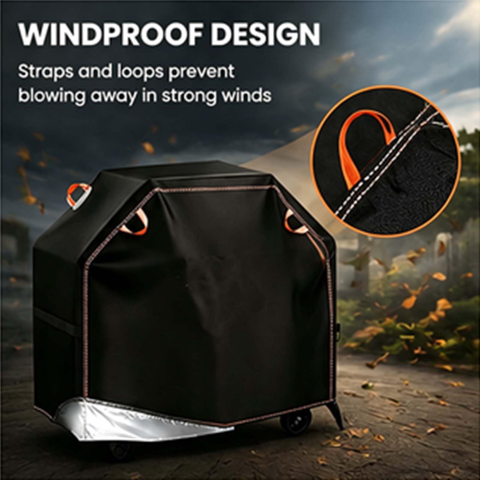 Funda para barbacoa Weber Spirit S-310 (2013-2017), cubierta de barbacoa de tela Oxford 210D, resistente al agua, cubierta de parrilla de jardín con correas de , protección UV contra el polvo