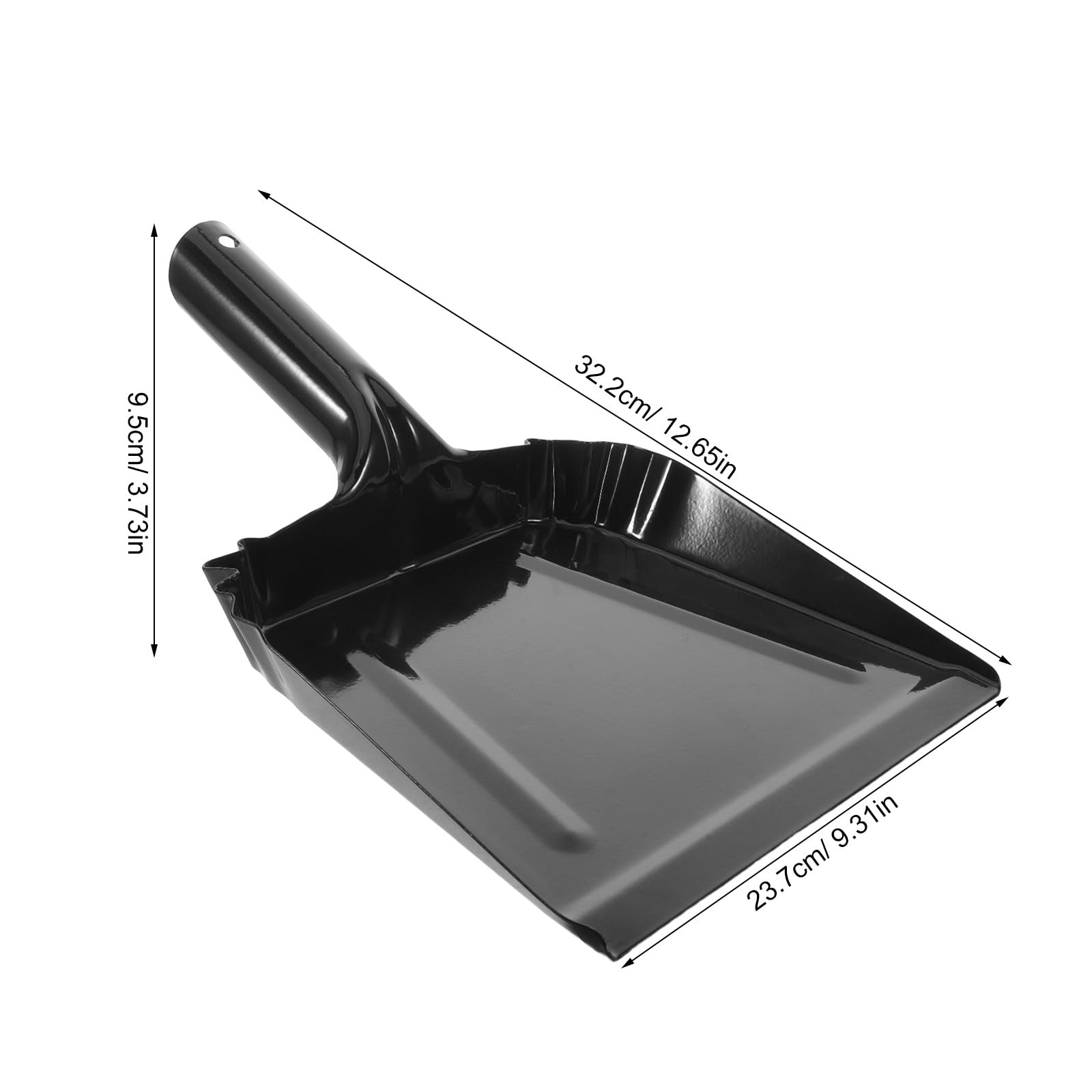 Lurrose Recogedor de Metal - Recogedor de Mano - de Hierro para Limpieza de Escritorio, Cocina y hogar - Herramienta de Limpieza Resistente para Recoger Basura y escombros