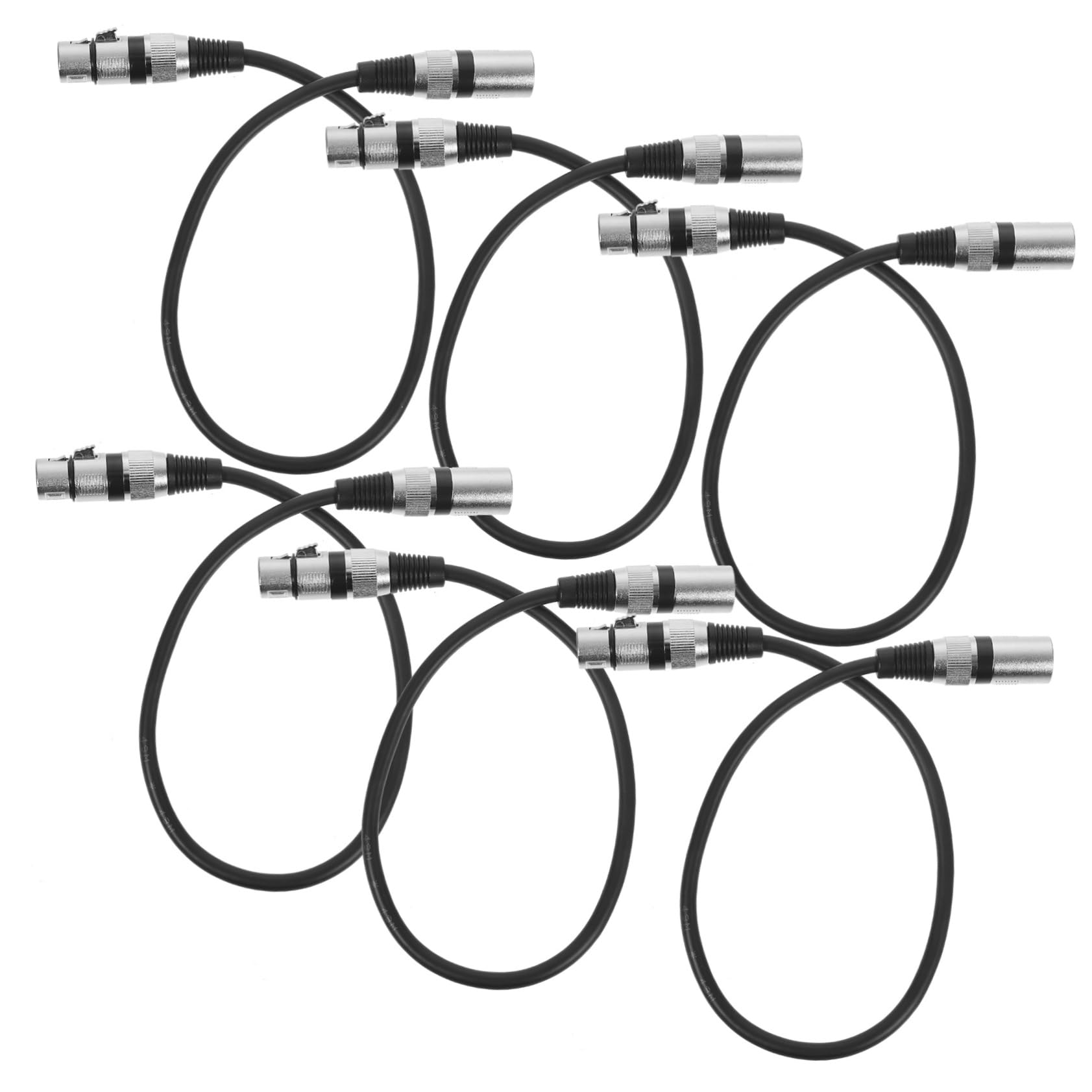 Xlr Stabile Signalübertragung Buchse 3-poliges 6 Stück Mikrofonkabel Stecker Sauerstofffreies Kupfer für Ktv Soundsysteme