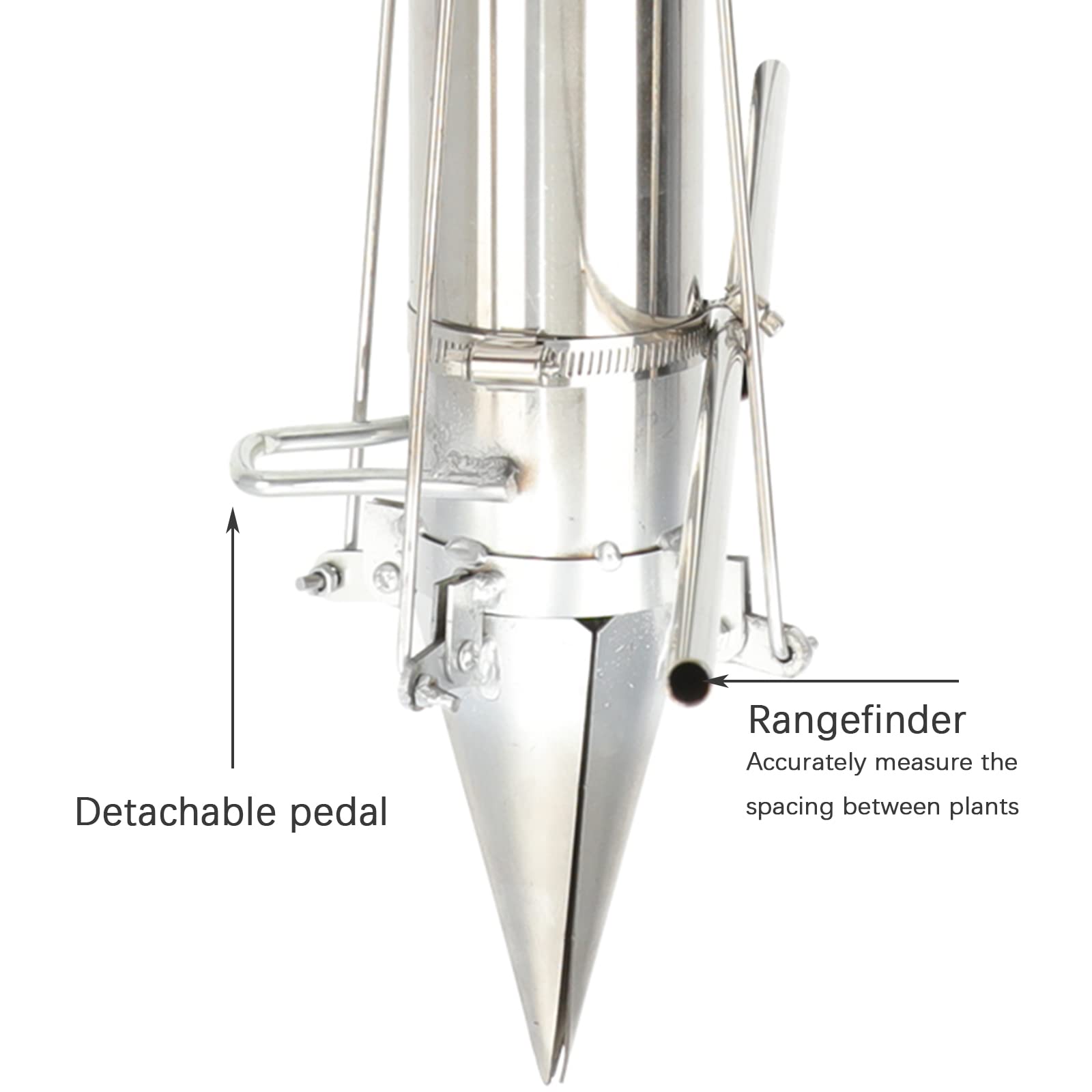 Blumenzwiebel-Pflanzgefäß mit Pedal, manueller Pflanztopf für Setzlinge, Zwiebeln, Rettich, Grüns
