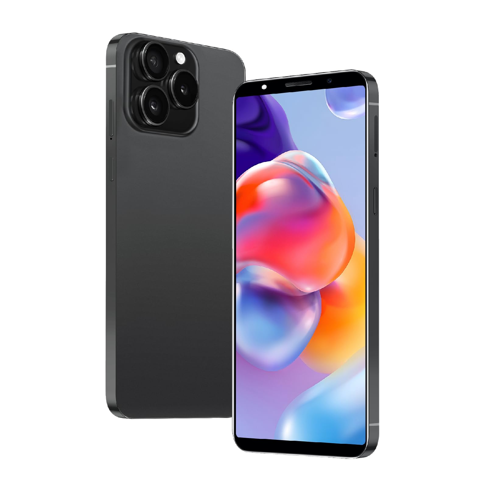 Téléphone Android déverrouillé 4G LTE avec écran 6 pouces et double SIM noir - 7