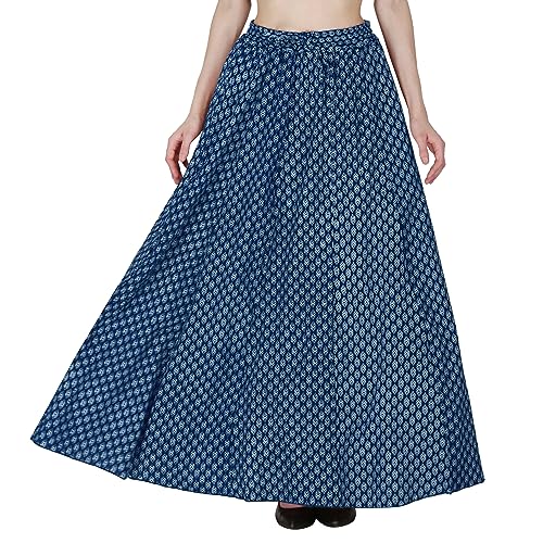 Image of Sttoffa Cotton Printed Women Wear Maxi Long Skirt 40 inch inch Full Length
