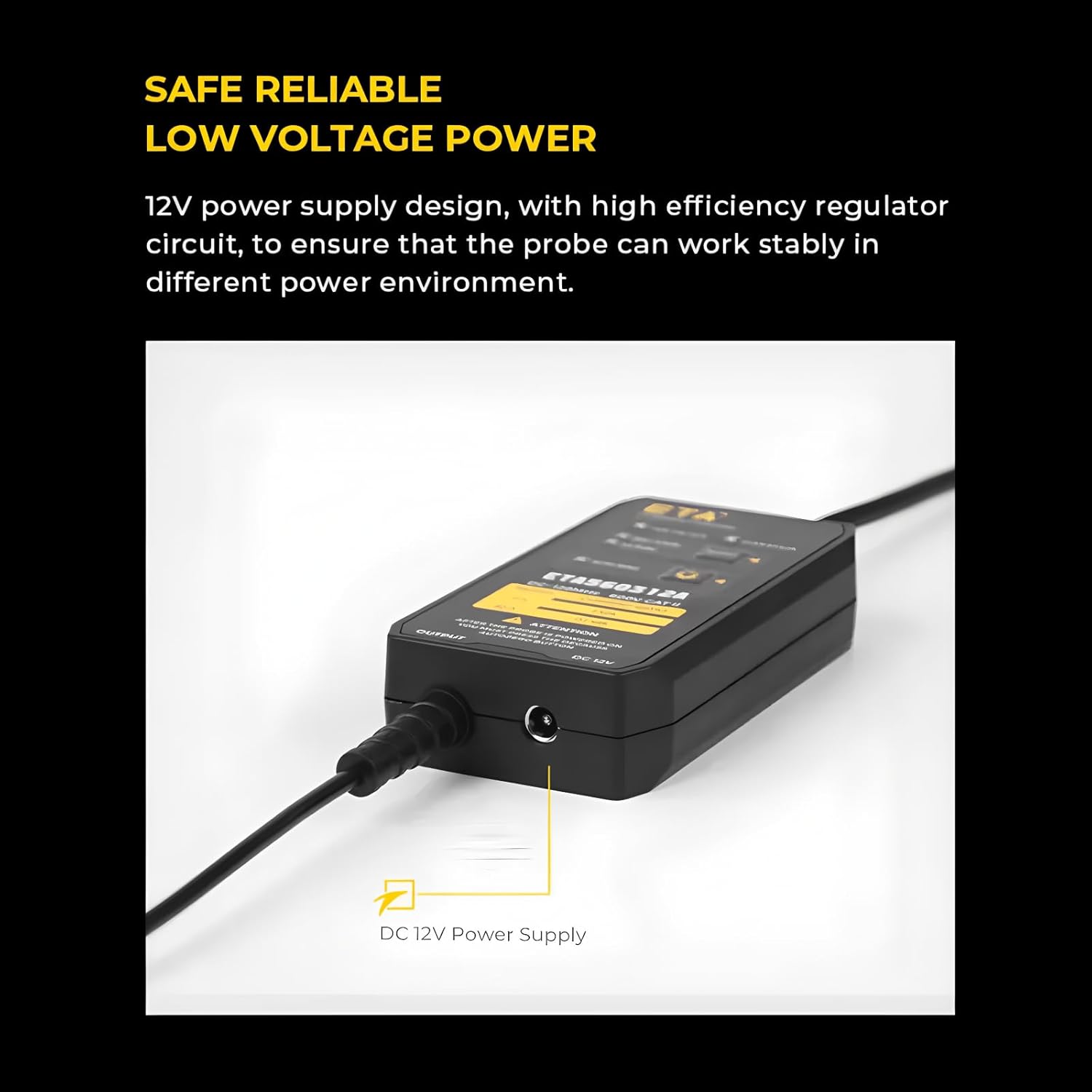 ETA AC/DC Oscilloscope Probe High Bandwidth Oscilloscope Current Probe Universal AC and DC Current Waveform Measurement Sensor ETA56500U(5MHz+500A)