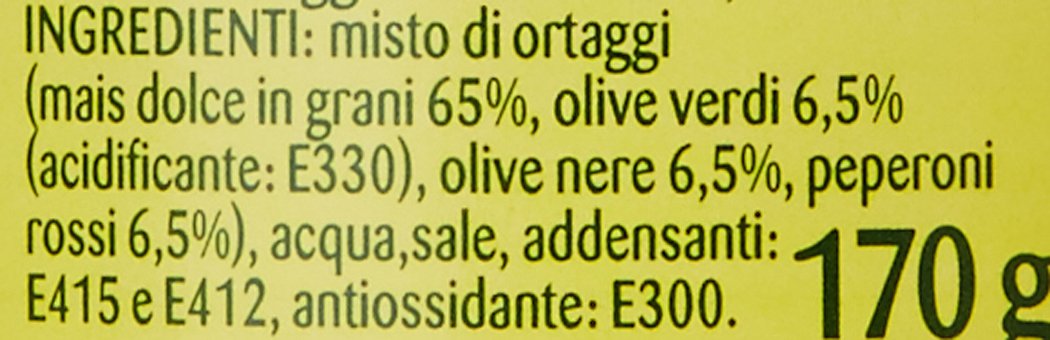 Bonduelle - Mais, Olive E Peperoni, Per Arricchire Le Tue Insalate - 8 confezioni da 3 pezzi da 170 g [24 pezzi, 4080 g]