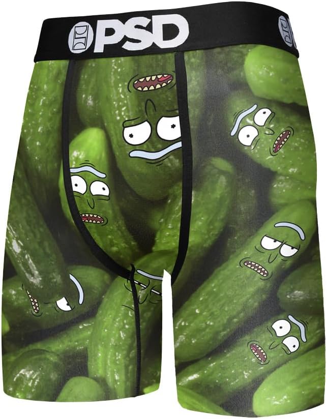 PSD Men's R&m Pickle 3-Pack Boxer Briefs, Multi, L