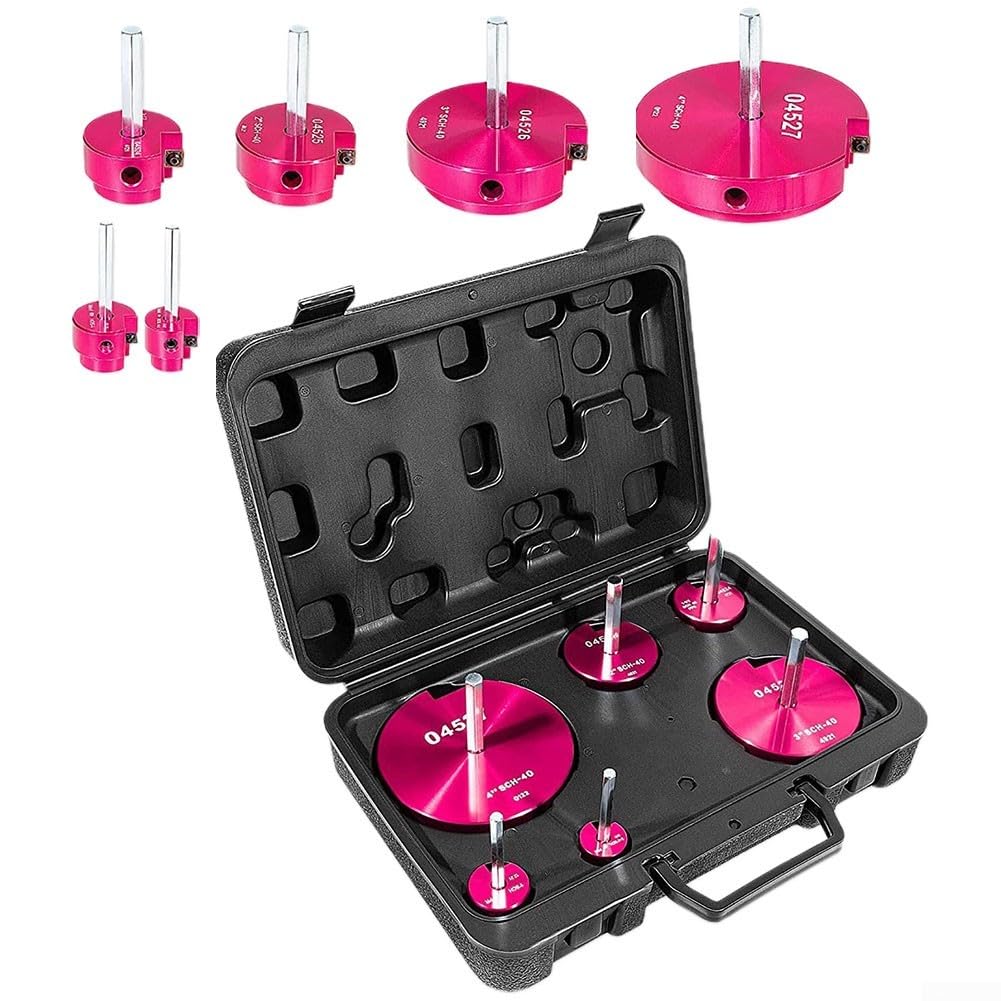 Lot de 6 alésoirs pour tuyaux PPR, raccord d'alésoir pour perceuses de 1/2 pouce, tuyau PVC