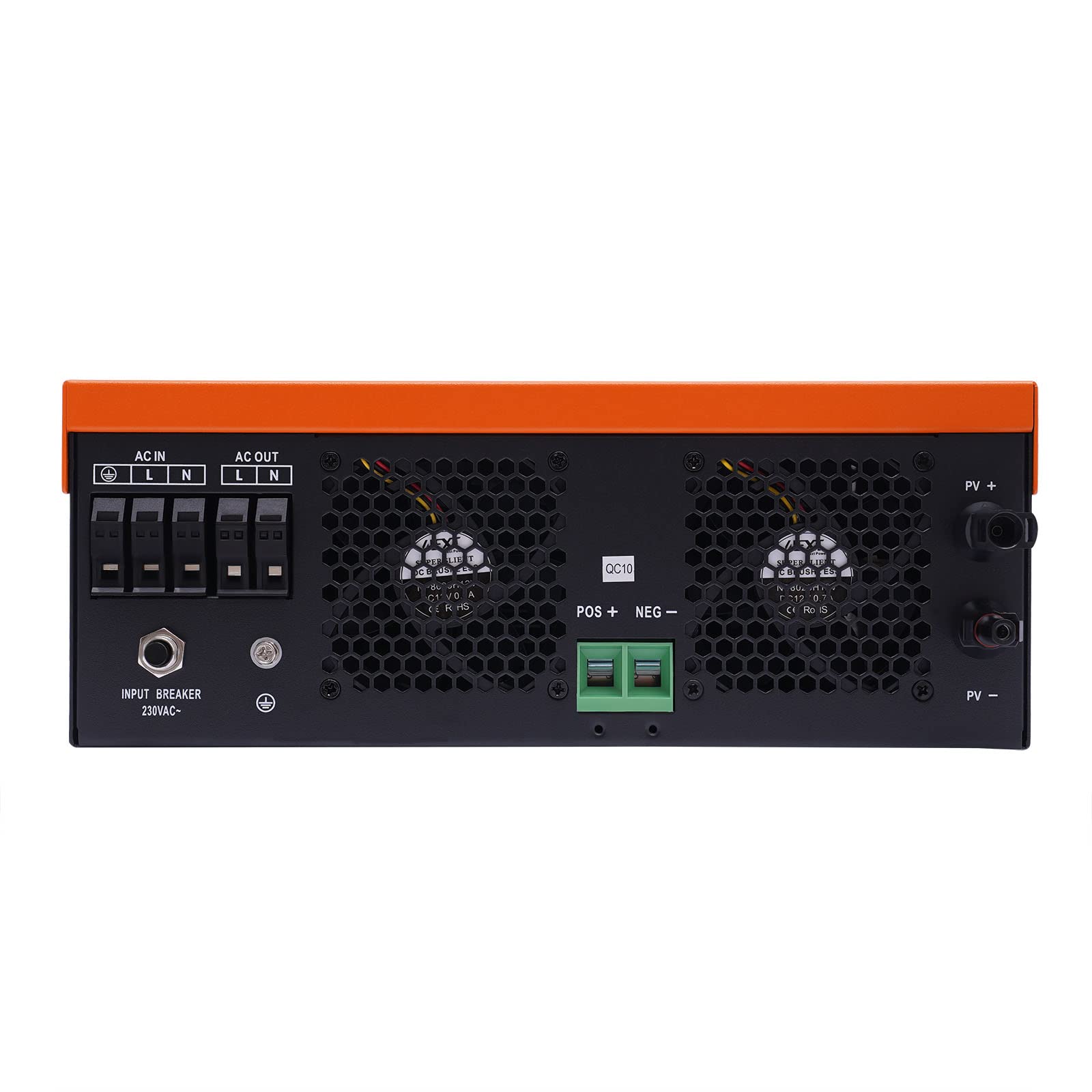 Hybrydowy falownik 24 v 4500 w/30 V 6500 w/48 V 10200 W z ekranem dotykowym ładowarka solarna z ładowarką, sieć priorytetowa, solarny regulator ładowania (24 V 4500 w)