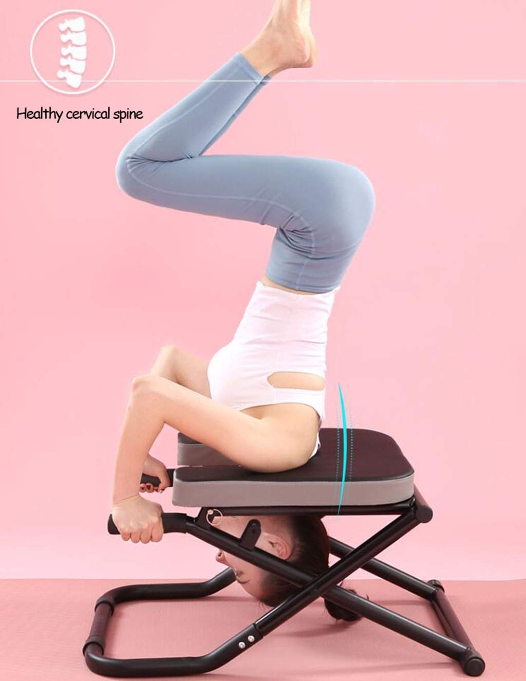 Amazon.co.jp: ヨガ倒立チェア、折り畳み式の倒立スツール、多機能屋内