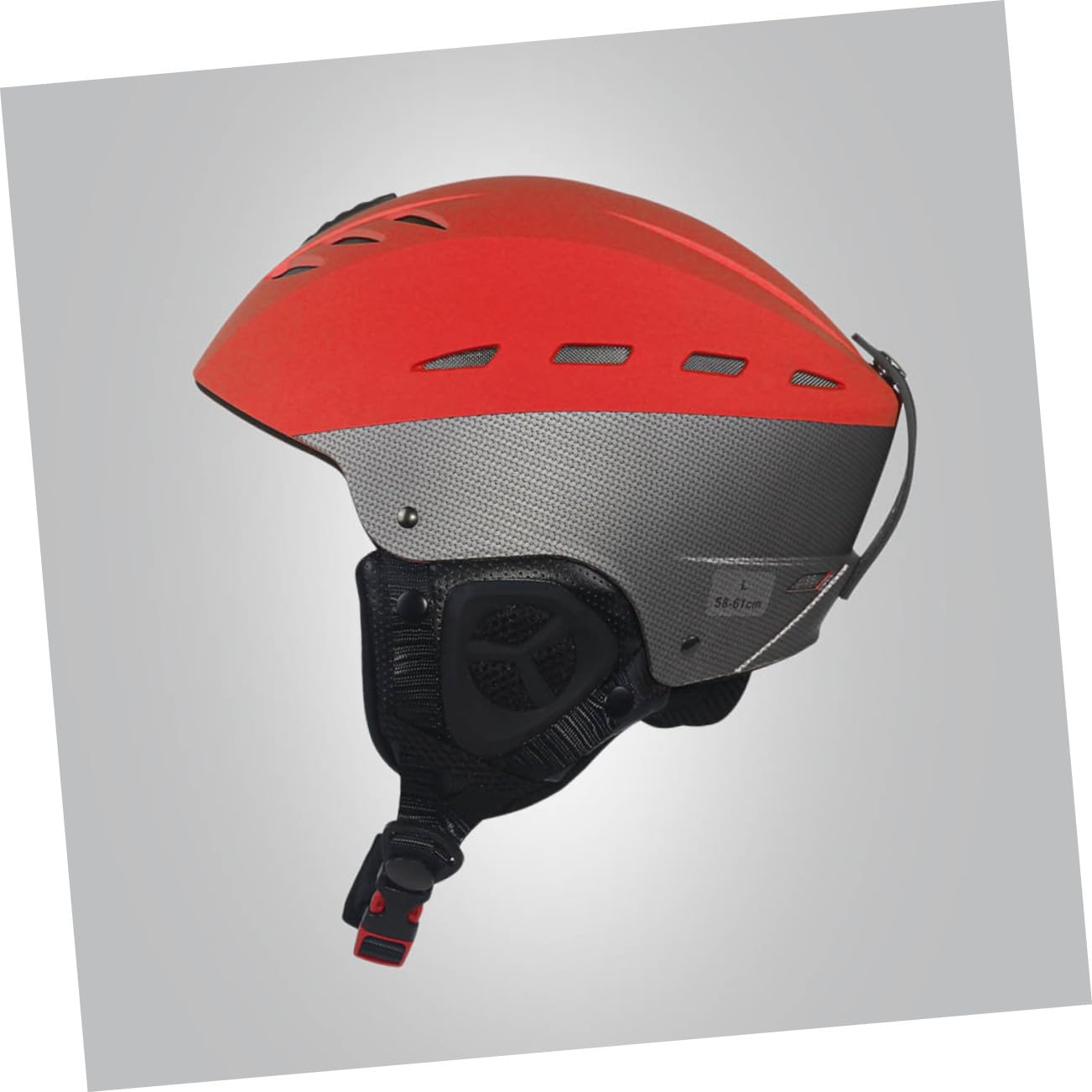 ibasenice Casco da Sci Abs Schiuma Protettiva Caschetto Snowboard Prese D'aria Copriorecchie Traspirante Staccabile Regolazione Rotante Unisex