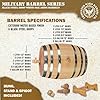 US Navy 1 Liter Oak Aging Barrel Dispenser w/Wood Stand, Bung & Spigot - Patriotic Military Veteran Gifts, 1L Charred Mini Bourbon Whiskey Barrels for The Home Distiller, Moonshiner & Winemaker #3