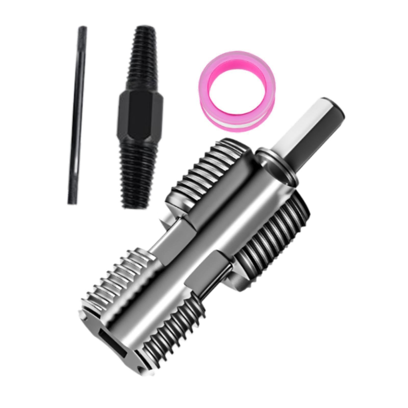 Pixzcsa With Wire Extractor Internal Thread Cutter Handy Tool For Providing Reliable Performance In Tackling Common Plumbing Issues Pvc Pipe Threader Kit Internal 4 Point And 6,