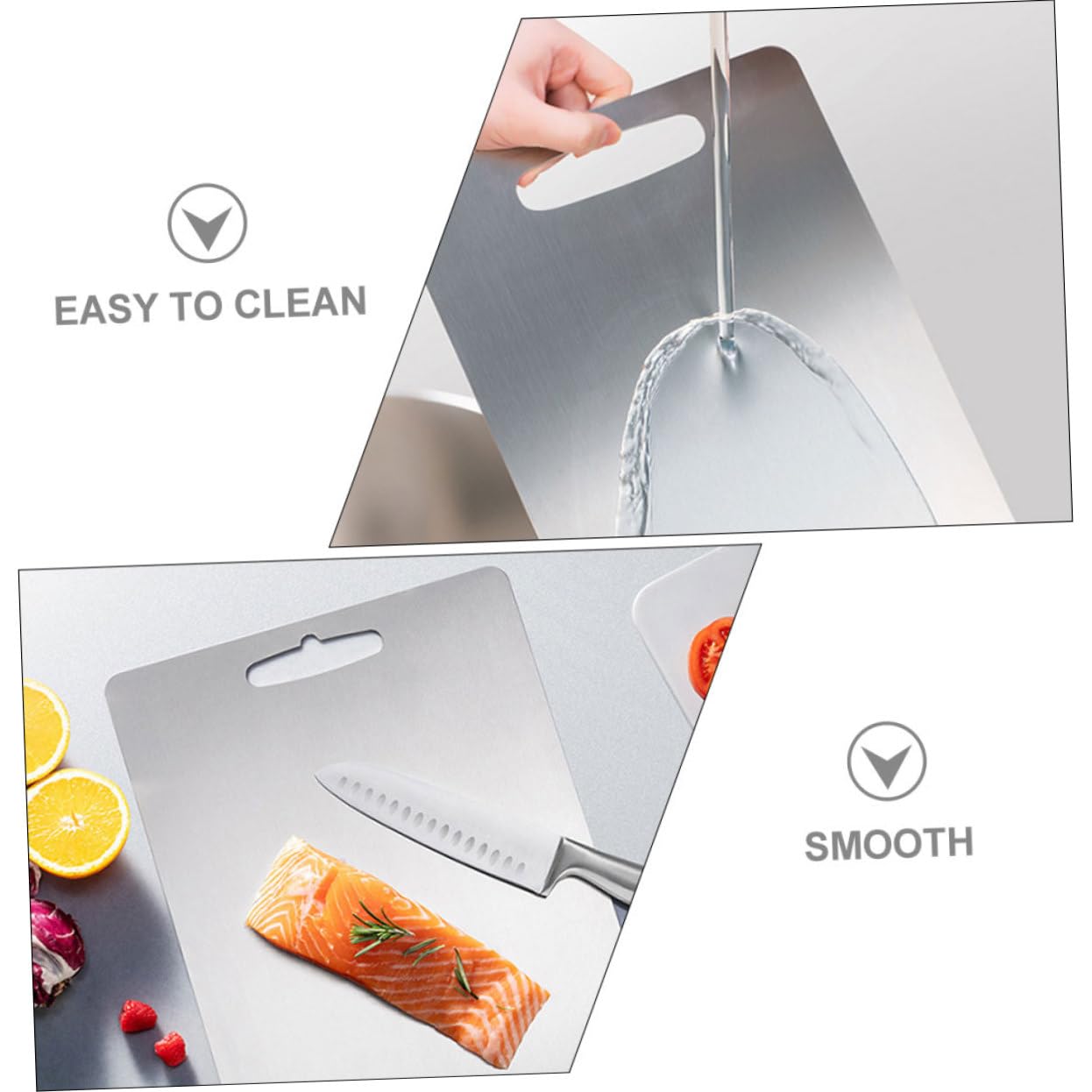 Tabla Plata para Acero Inoxidable 304 Cortar de Cocina