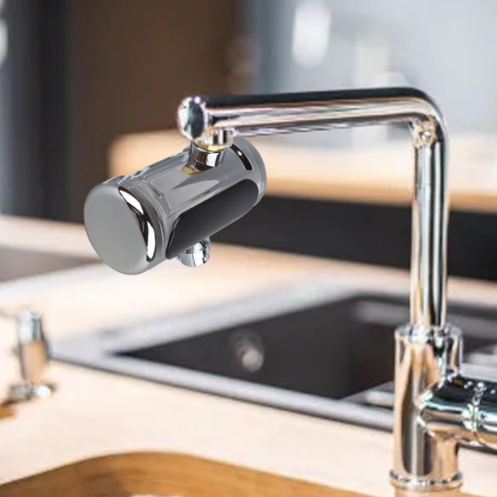 Atyhao Rubinetto dello Scaldabagno, Display a LED, Rubinetto dell'Acqua Calda, Rubinetto dell'Acqua Calda, Rubinetto dello Scaldabagno Rubinetto dell'Acqua di Riscaldamento Elettrico