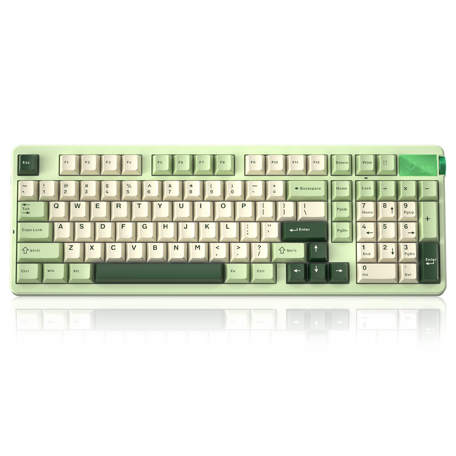 LEOBOG A98 - 96 Mechanical Keyboard Wireless Tri-Mode BT5 0 2 4GHz USB-C Creamy Keyboard with Number Pad