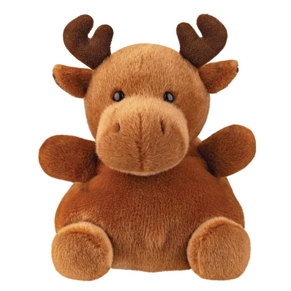 Aurora, 61642, Palm Pals Cinnamon Reindeer 8In, Soft Toy, Brown