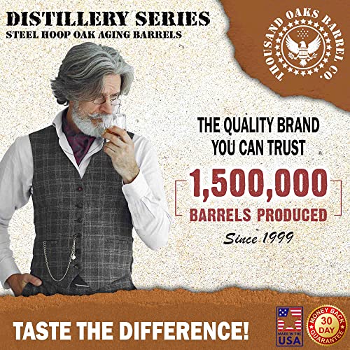1 Gallon Charred Oak Aging Barrel, 5 Liter Bourbon Whiskey Wood Barrel by THOUSAND OAKS BARREL - Used condition - Image 7