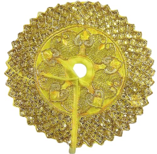 Image of Laddu Gopal Heavy Poshak with Pagdi, Patka and Choli (Size 2) l Ladoo Gopal Dress l Bal Gopal l Kanha Ji Thakur Ji Dress(Yellow)