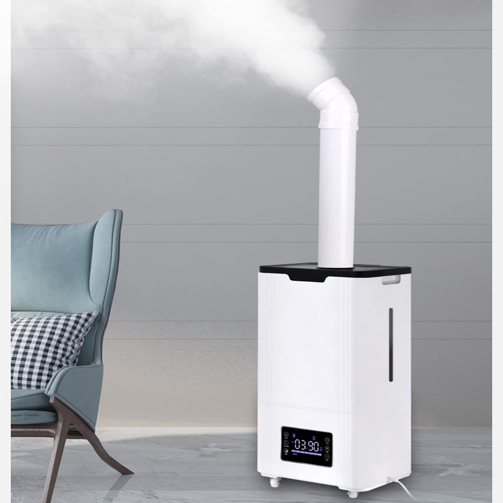 Humidificador, humidificador Comercial, humidificadores para Dormitorio, humidificador de Aire, 3 Modos de Niebla y Apagado automático, Muy silencioso para Office Hom