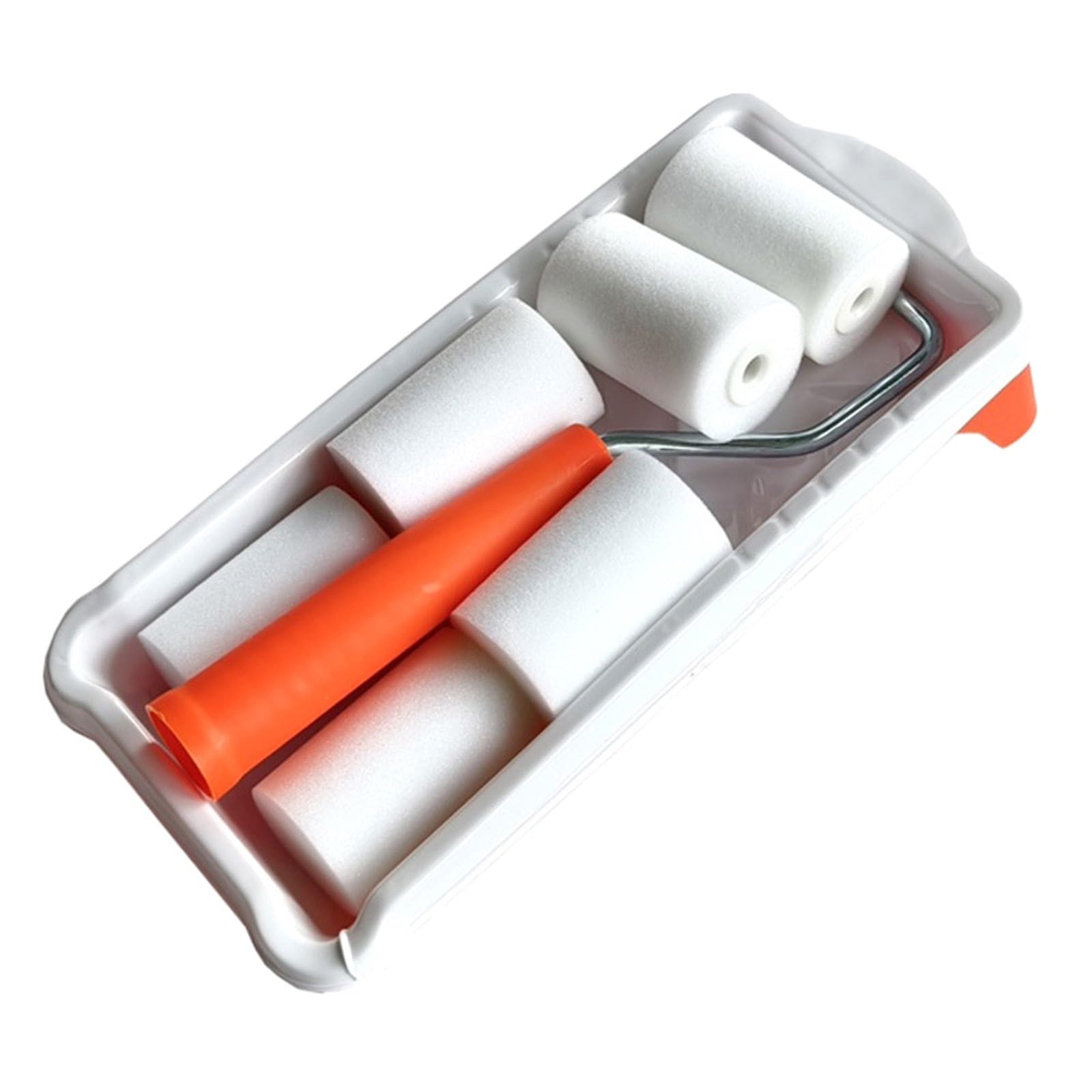 1 Ensemble (8 pièces) Kit de Petits Rouleaux Peinture 2 Pouces-Rouleau en Mousse revêtement Plateau for Outils Murale for retouche pour Peinture Murale