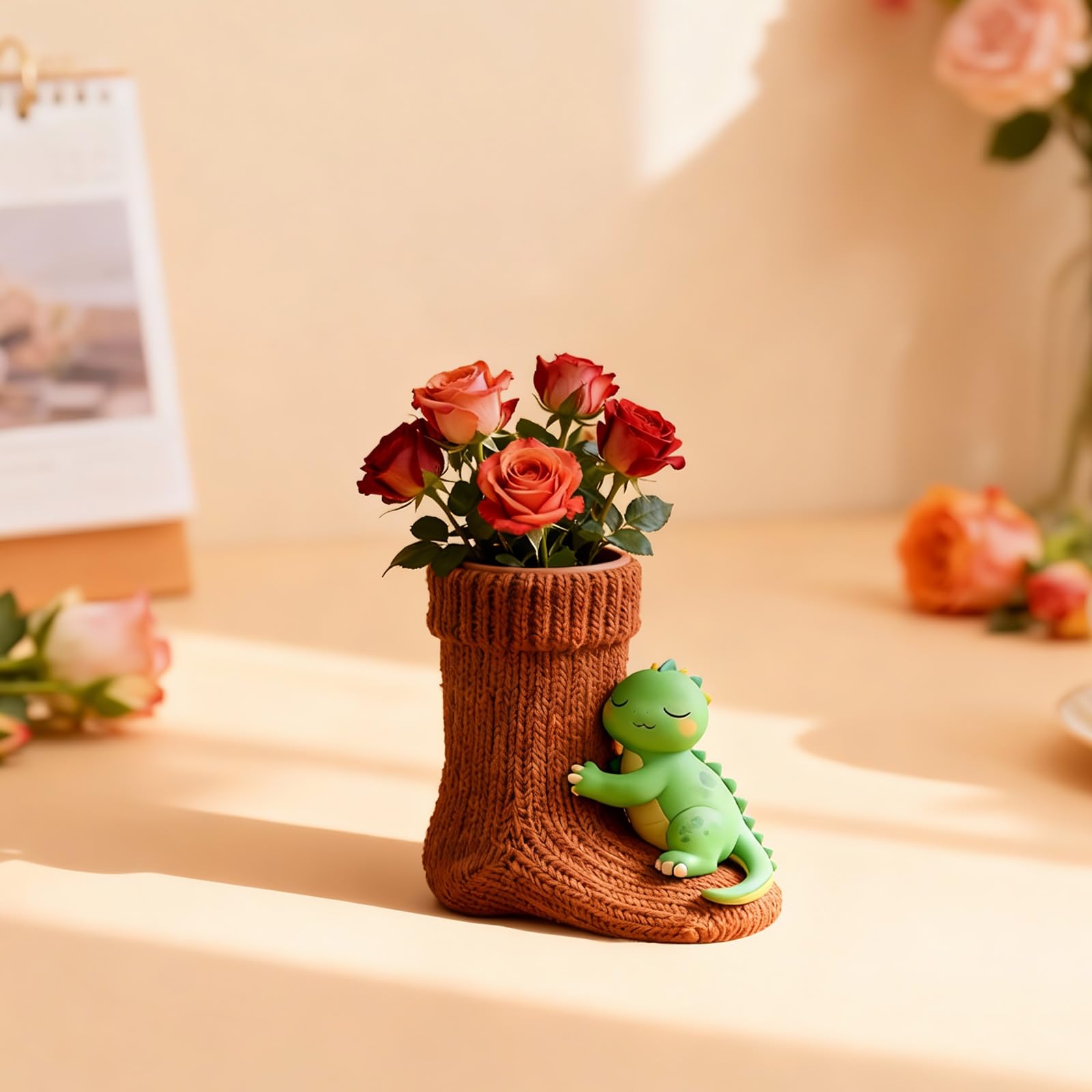 Moule silicone dinosaure démoulage facile pour pot de fleurs et bijoux sans casse