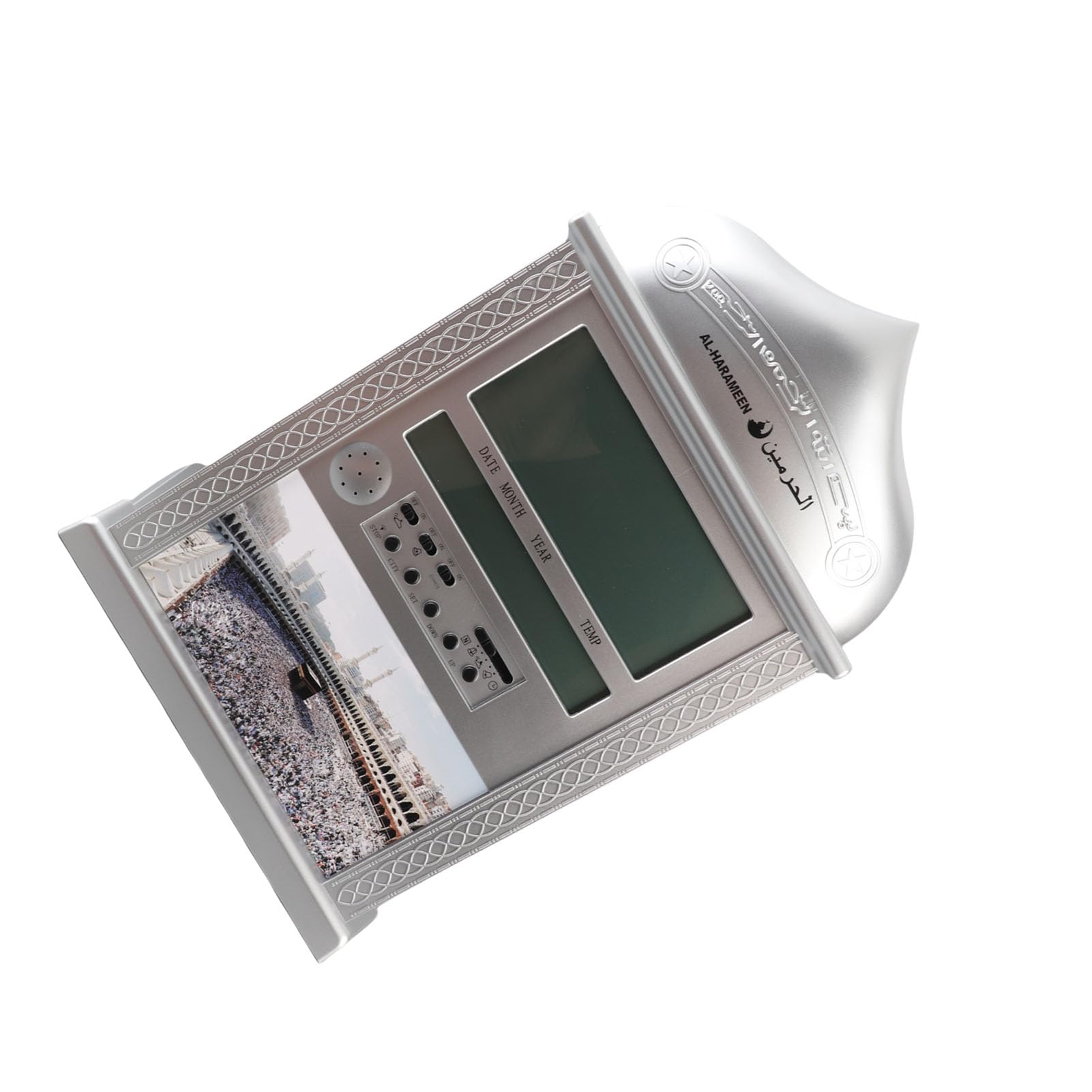 Reloj Azan Digital con Calendario (Plata)