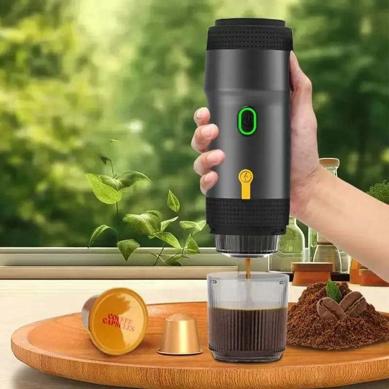 Tragbare 3-in-1-Kapselmaschine, kompatibel mit Nespresso Dolce Gusto und gemahlenem Kaffee, tragbare Mini-Kaffeemaschine, mehrere Kapseln, tragbar, klein, universell – Bild 4