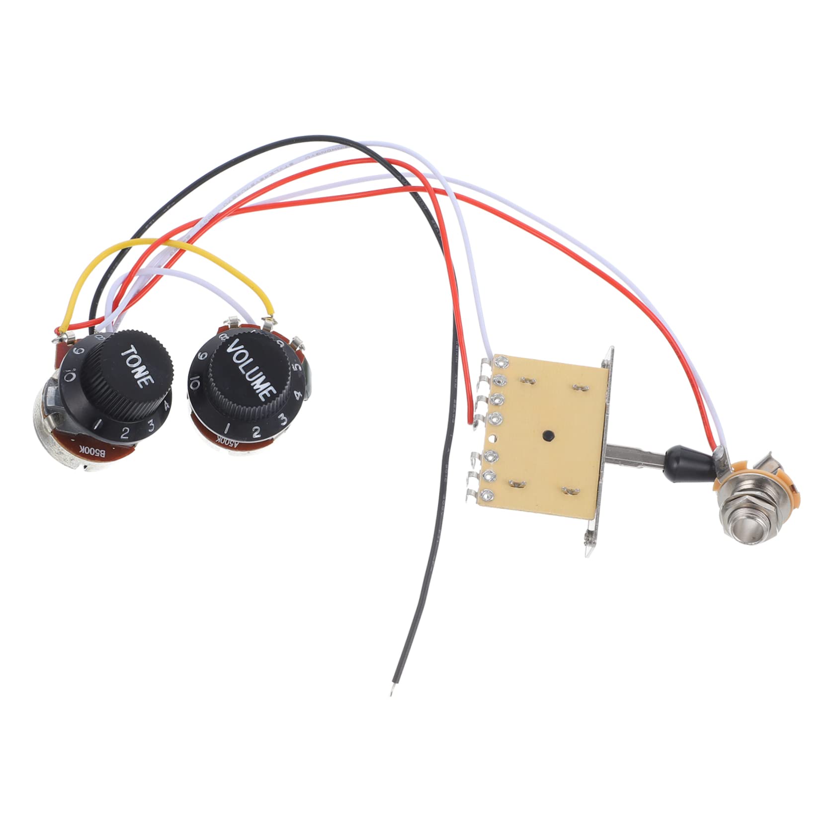 ifundom 4sätze Guitar Wiring Mit Und Potentiometern Einfacher Einbau Für Elektrische Gitarren Schalter Und Knöpfen Ersatzteil Für Musiker Und -enthusiasten