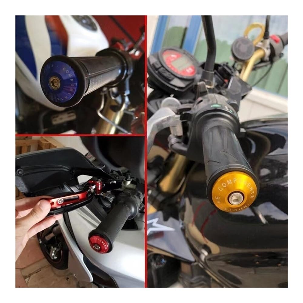 Peso del Extremo Manillar de la Motocicleta, Tapa puños, protección Universal BWS, Accesorios(2pcs Red)