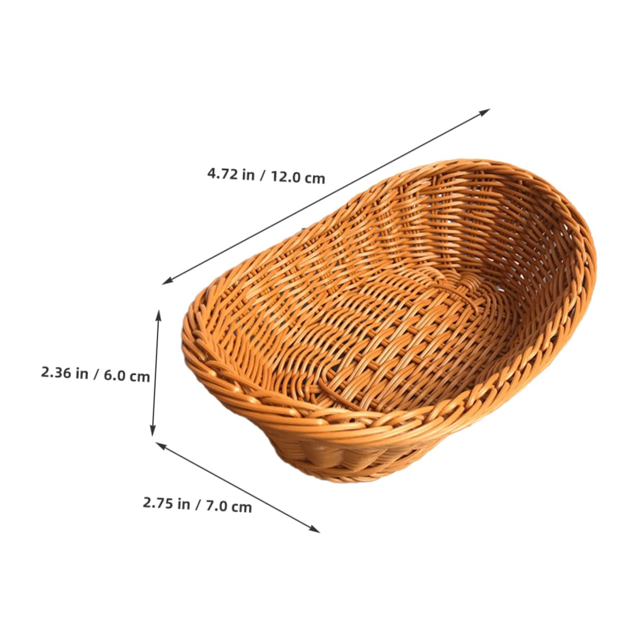 Alipis Small Basket Handmade Pink Woven Mini Basket Decorative Home Accessory Diy Craft for Boys and Girls