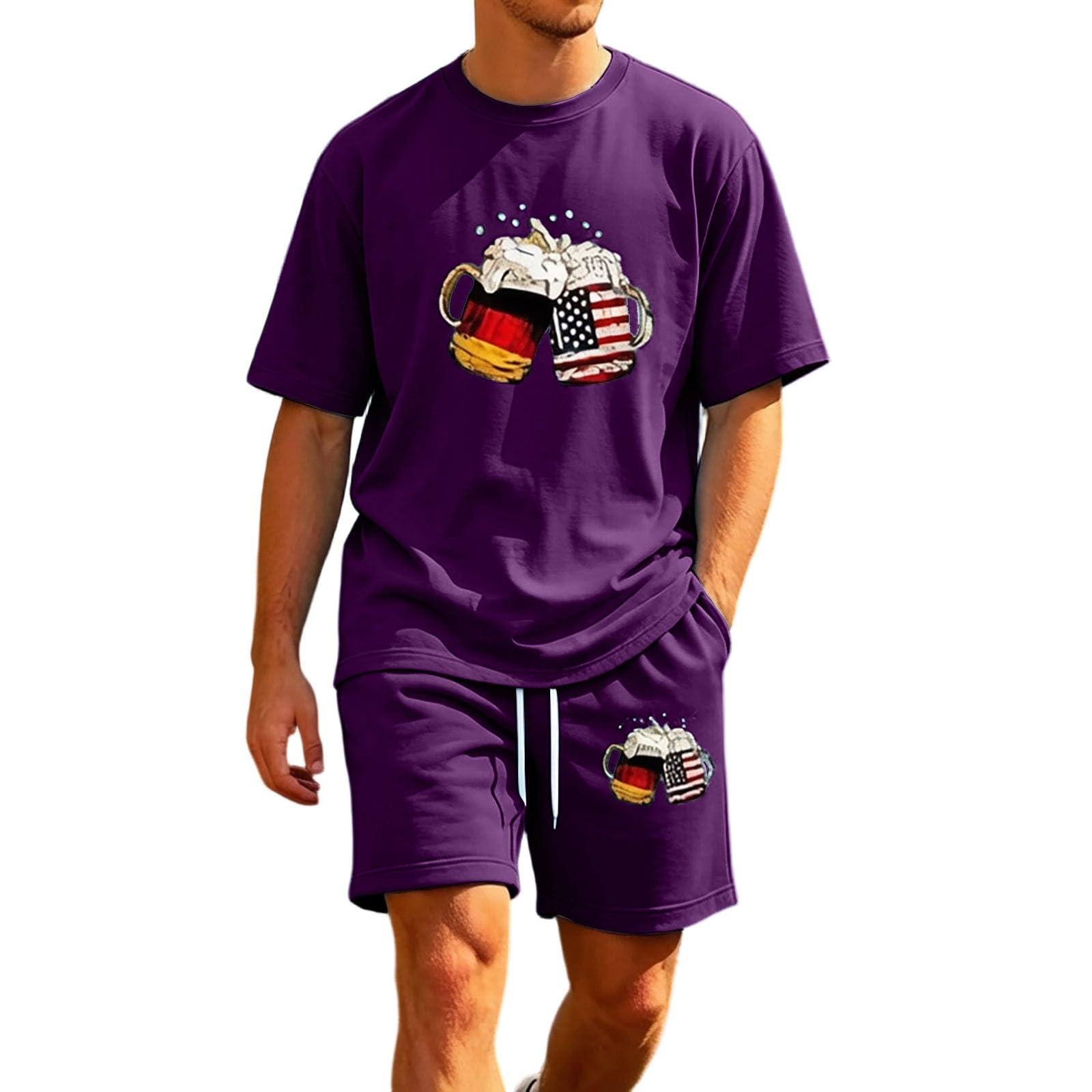 Survêtement décontracté homme et tenue d'été à impression 3D