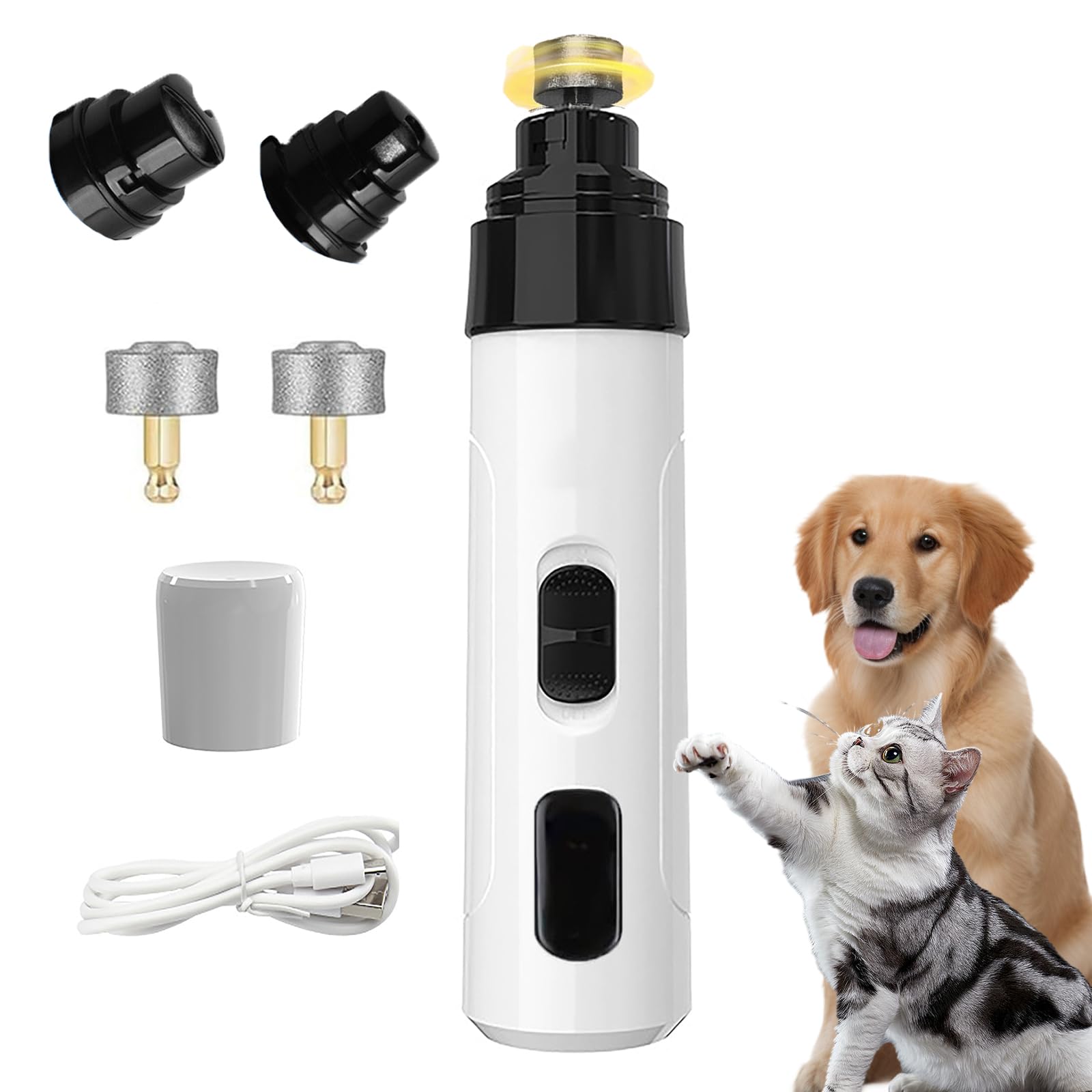 Moulin à ongles pour chien et chat pour couper les griffes dures sans douleur ni bruit