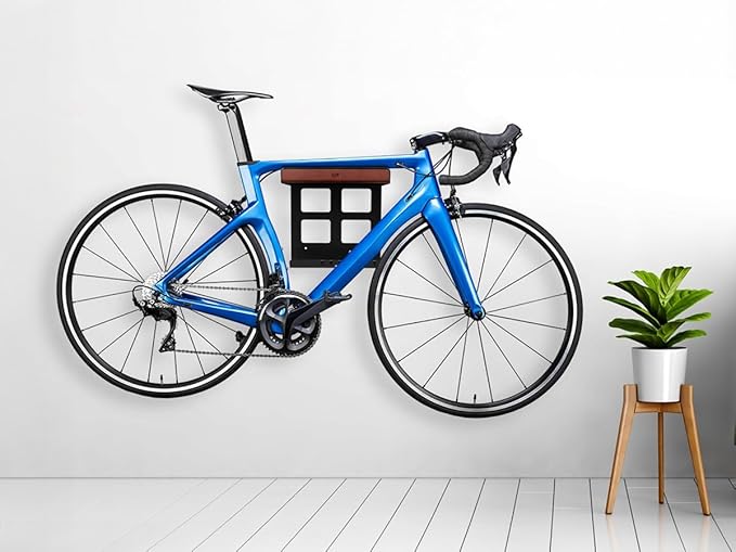 Monoprice Soporte de pared para bicicleta con estante y ganchos miniatura 6