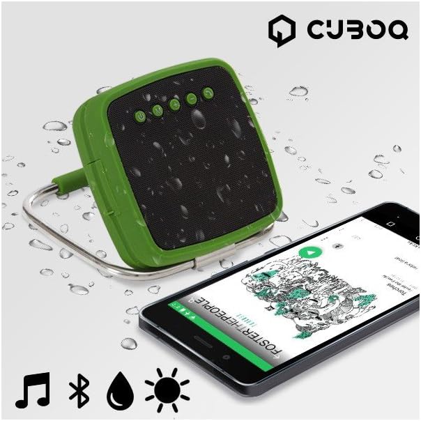 CuboQ Solar Power Bluetooth Speaker - Black
