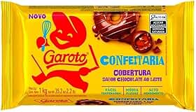 Cobertura sabor chocolate ao leite Garoto® Confeitaria 1kg