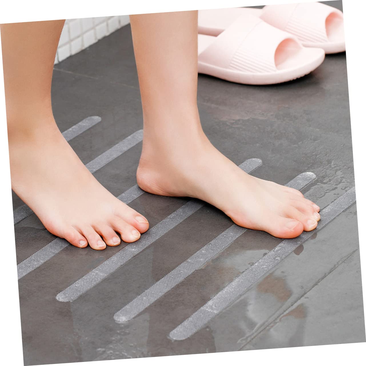 SOLUSTRE Stair Treads for Wooden Steps Non-Slip Safety Outdoor Stair Grip Removable Abrasive Tape